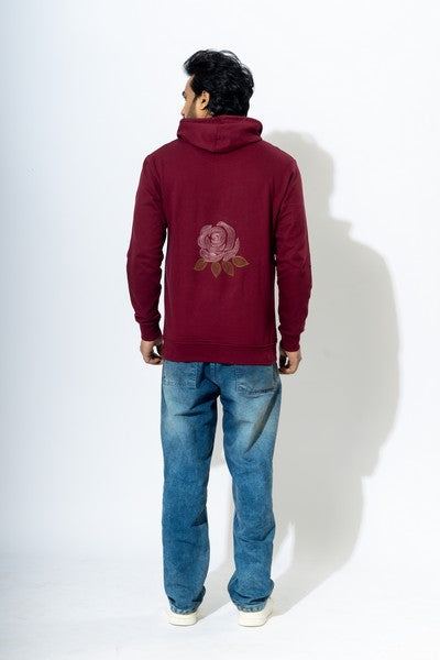 FLOWER EMBROIDERY HOODIE