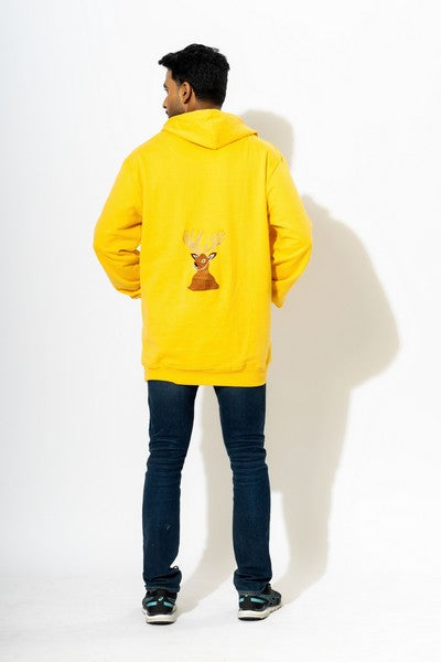 DEER EMBROIDERY HOODIE