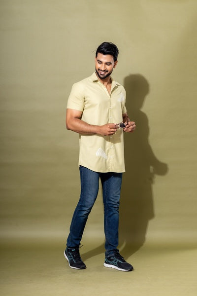 LEAVE EMBROIDERY SHIRT