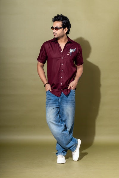 BIRD EMBROIDERY SHIRT