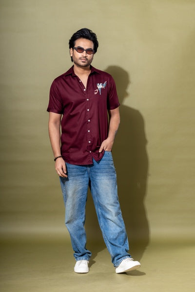 BIRD EMBROIDERY SHIRT
