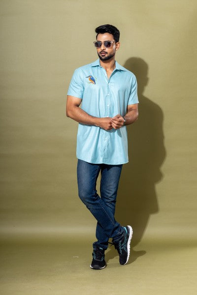 BIRD EMBROIDERY SHIRT