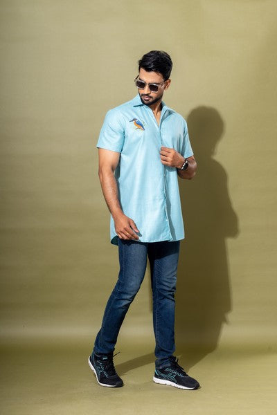 BIRD EMBROIDERY SHIRT