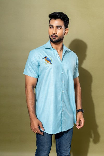 BIRD EMBROIDERY SHIRT