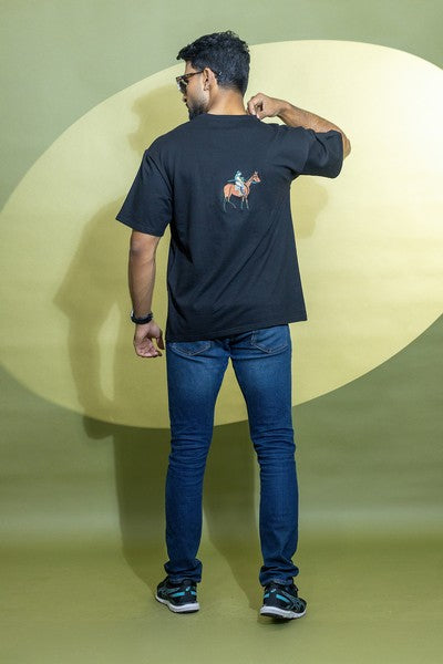 HORSE EMBROIDERY T-SHIRT