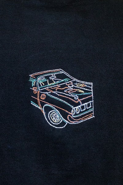 CAR EMBROIDERY T-SHIRT